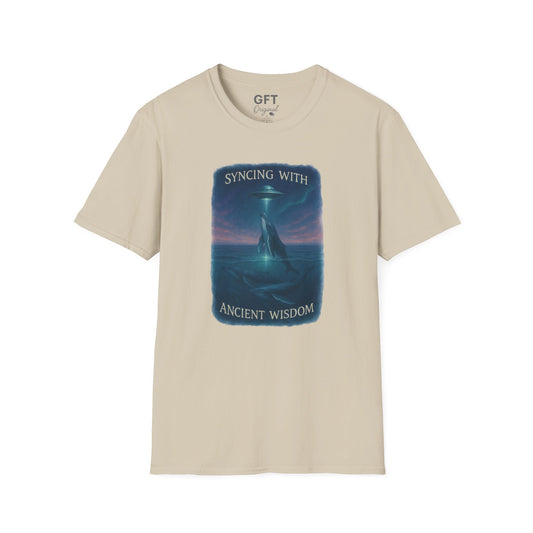 Syncing With Ancient Wisdom - Whales - T-Shirt