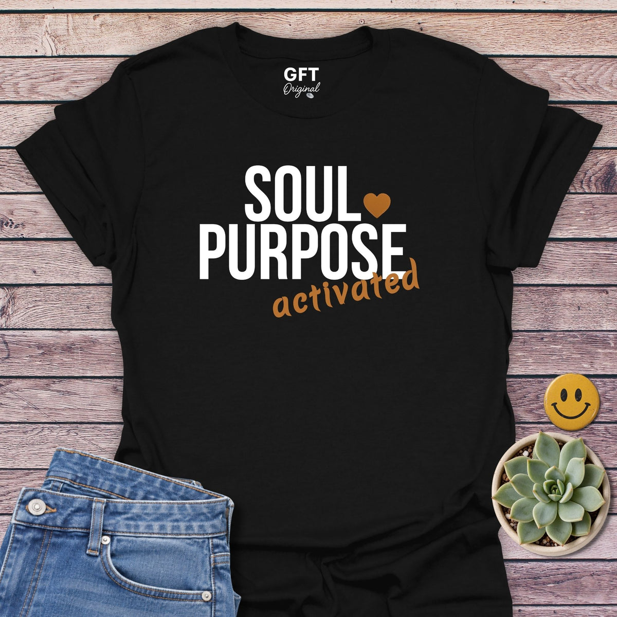 Soul Purpose Activated Classic Tee in Black