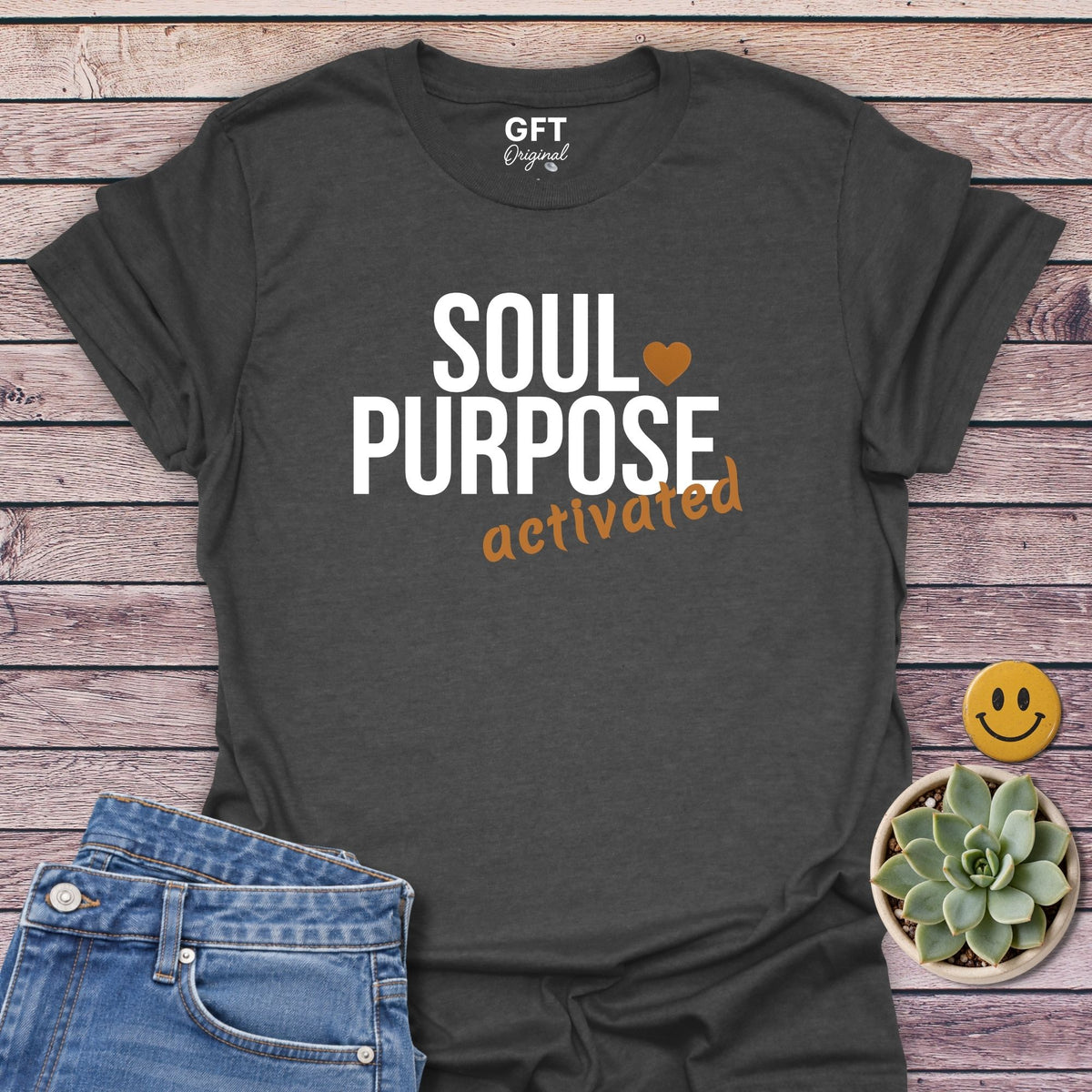 Soul Purpose Activated Classic Tee in Dark Heather
