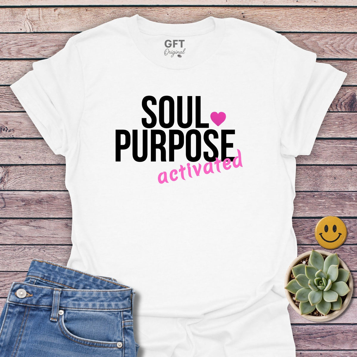 Soul Purpose Activated Classic Tee in White