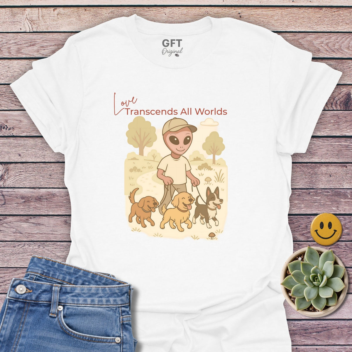Love Transcends Classic Tee in White