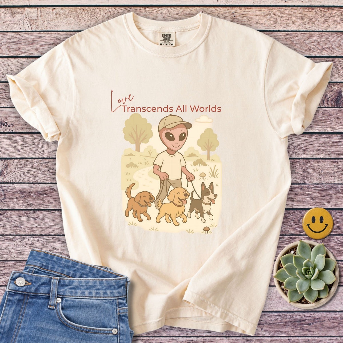 Love Transcends T-Shirt in Ivory