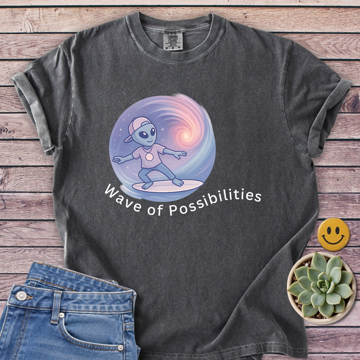 Possibilities Wave T-Shirt in Pepper