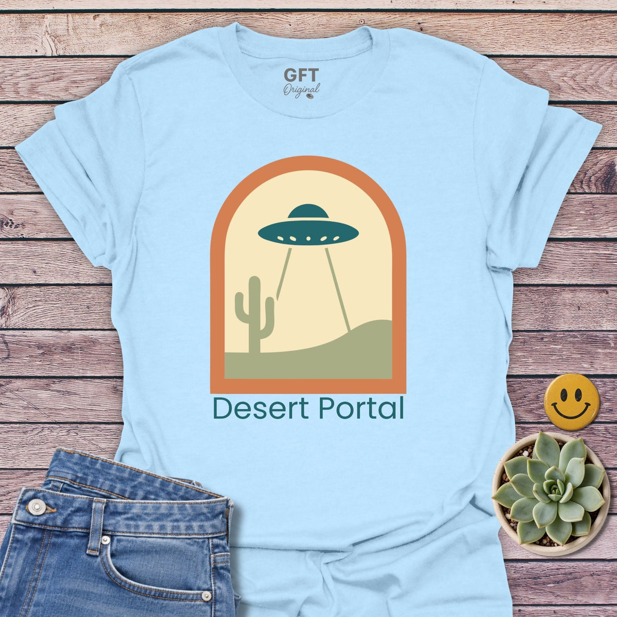 Desert Portal Classic Tee in Light Blue
