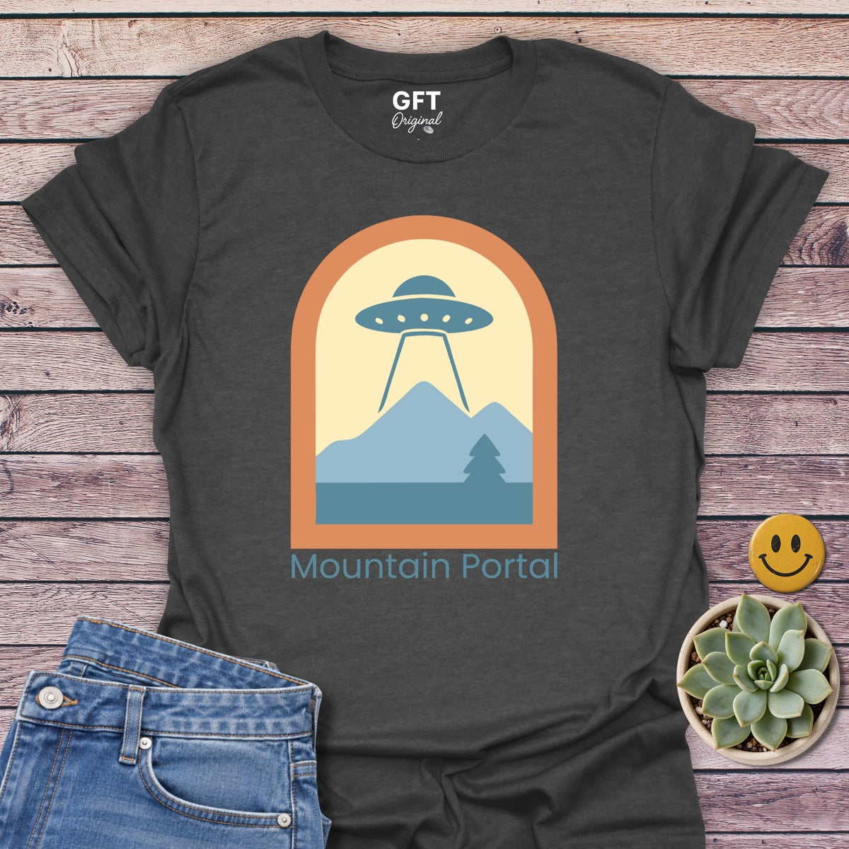Mountain Portal Classic Tee in Dark Heather