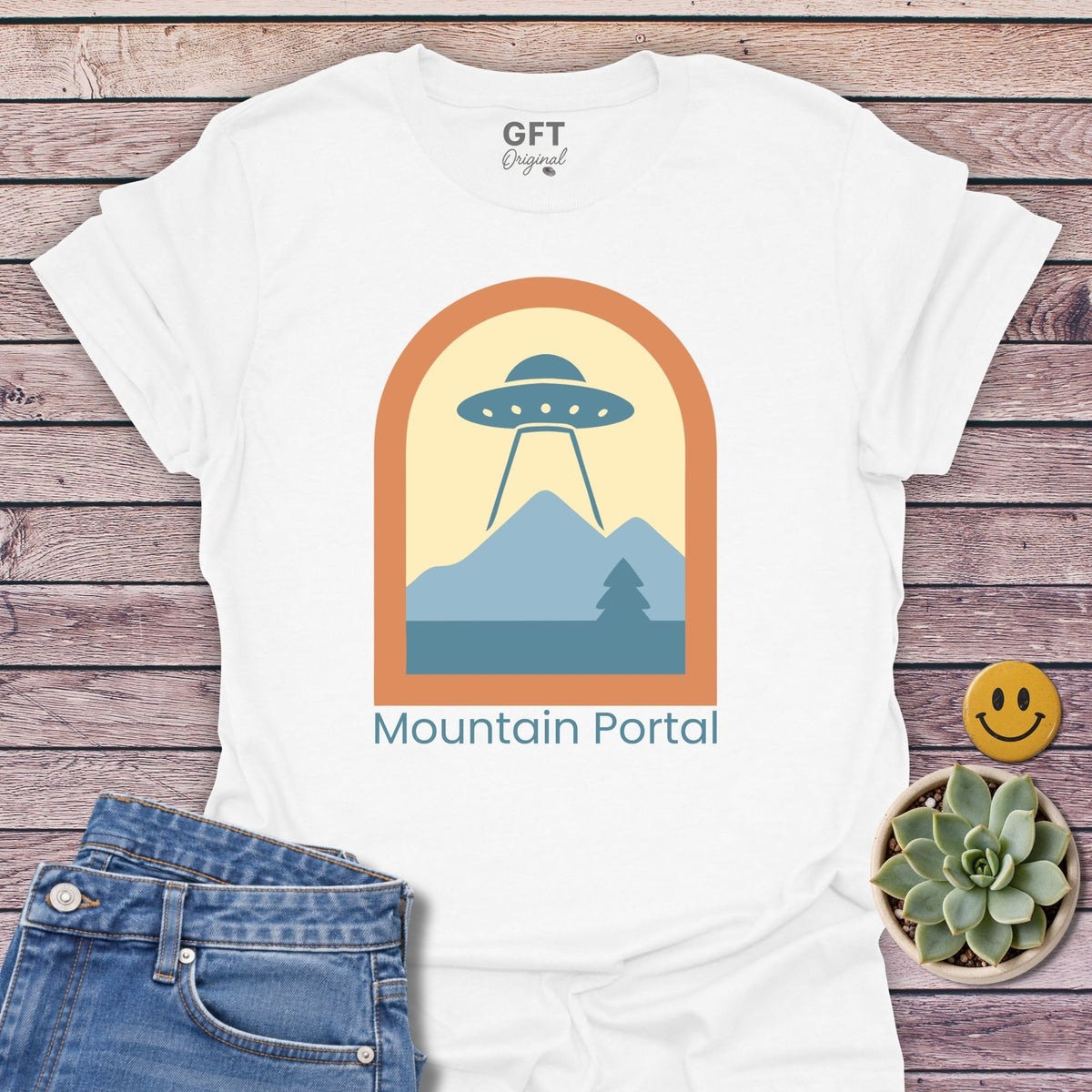 Mountain Portal Classic Tee in White