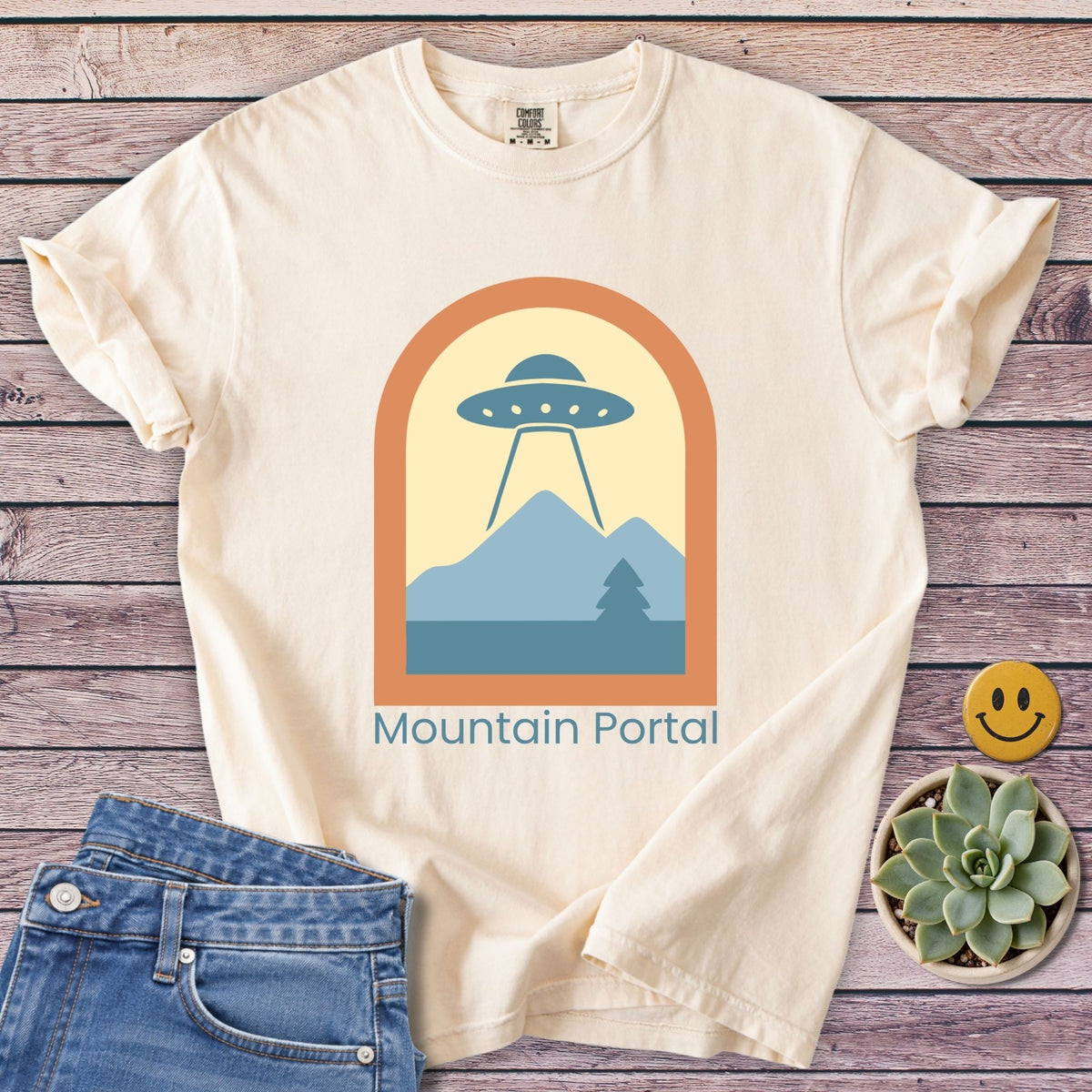 Mountain Portal T-Shirt in Ivory