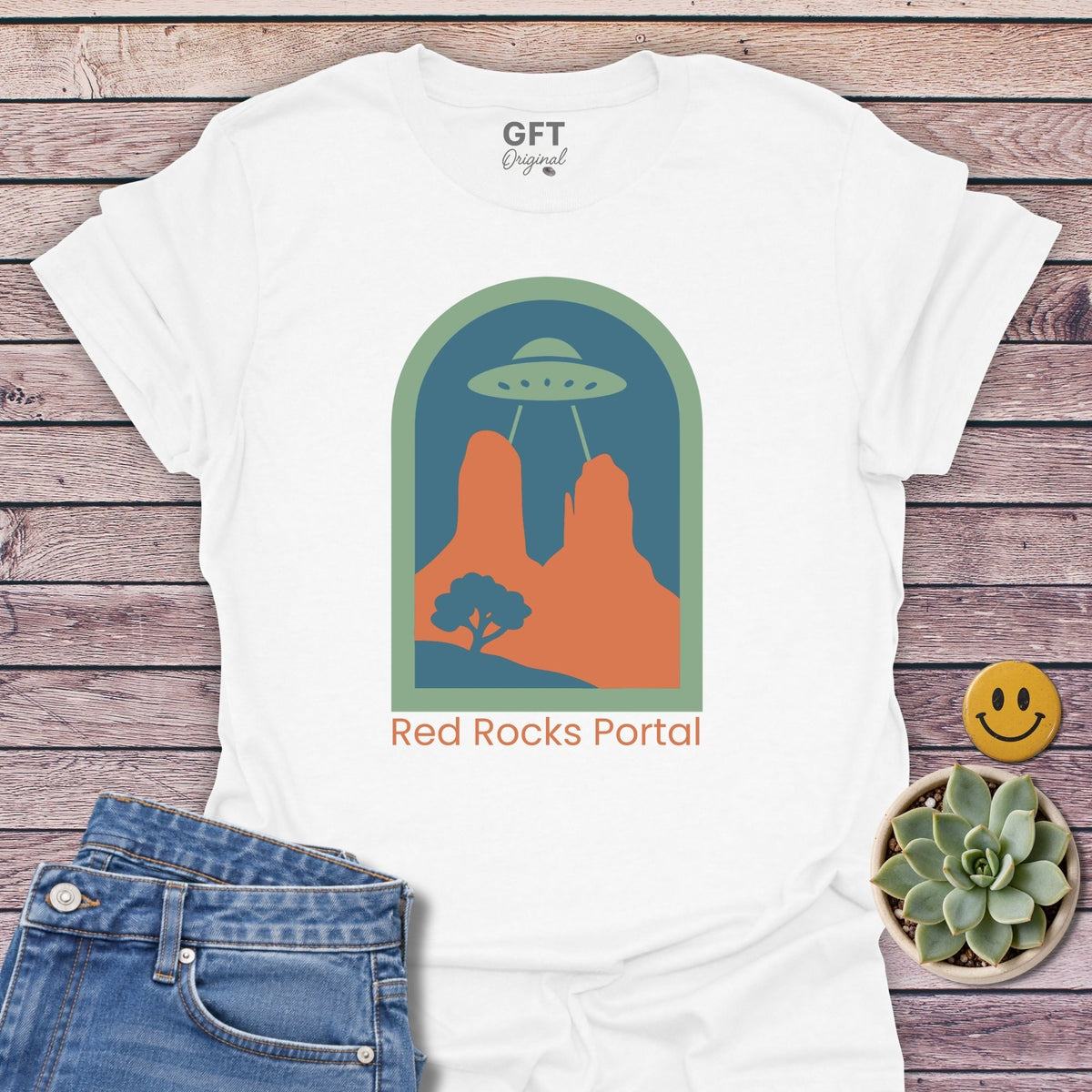 Red Rocks Portal Classic Tee in White