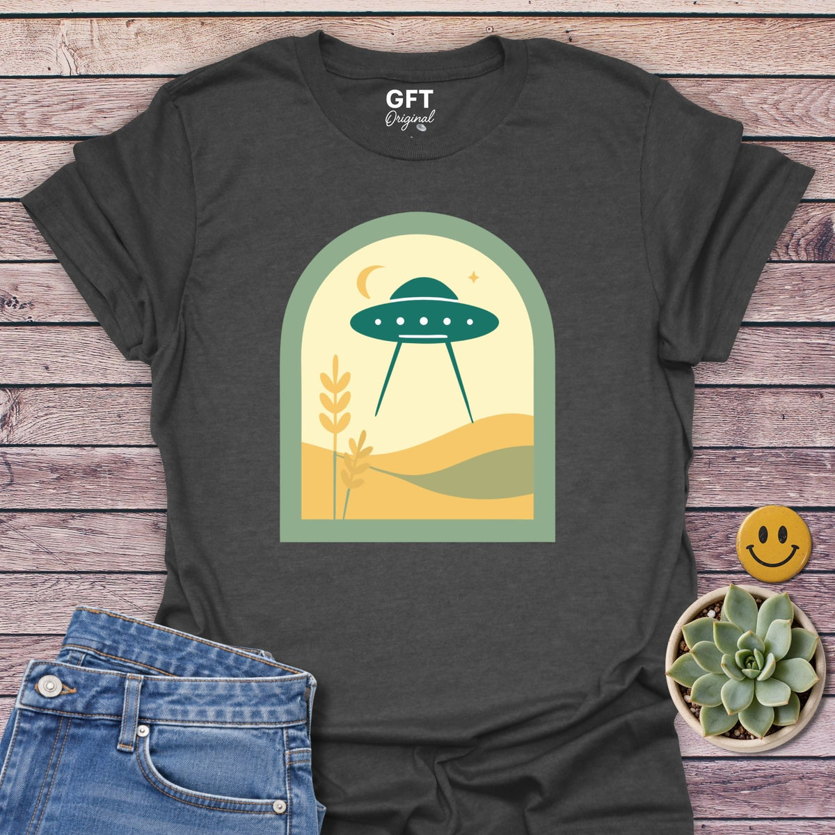 Rolling Hills Portal T-Shirt in Dark Heather