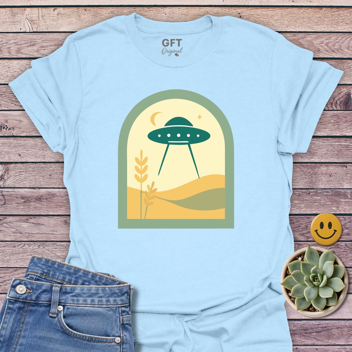 Rolling Hills Portal T-Shirt in Light Blue
