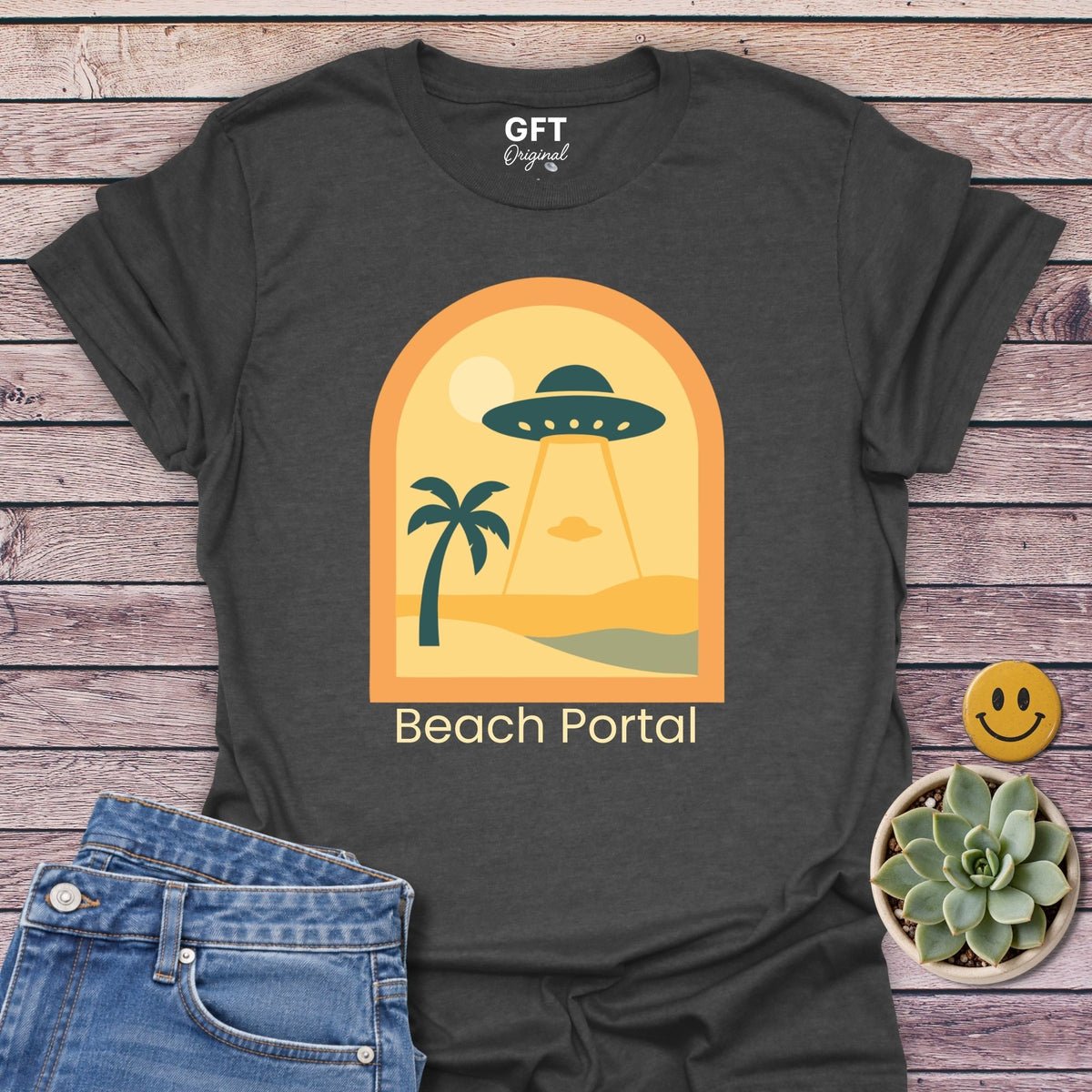 Beach Portal Classic Tee in Dark Heather