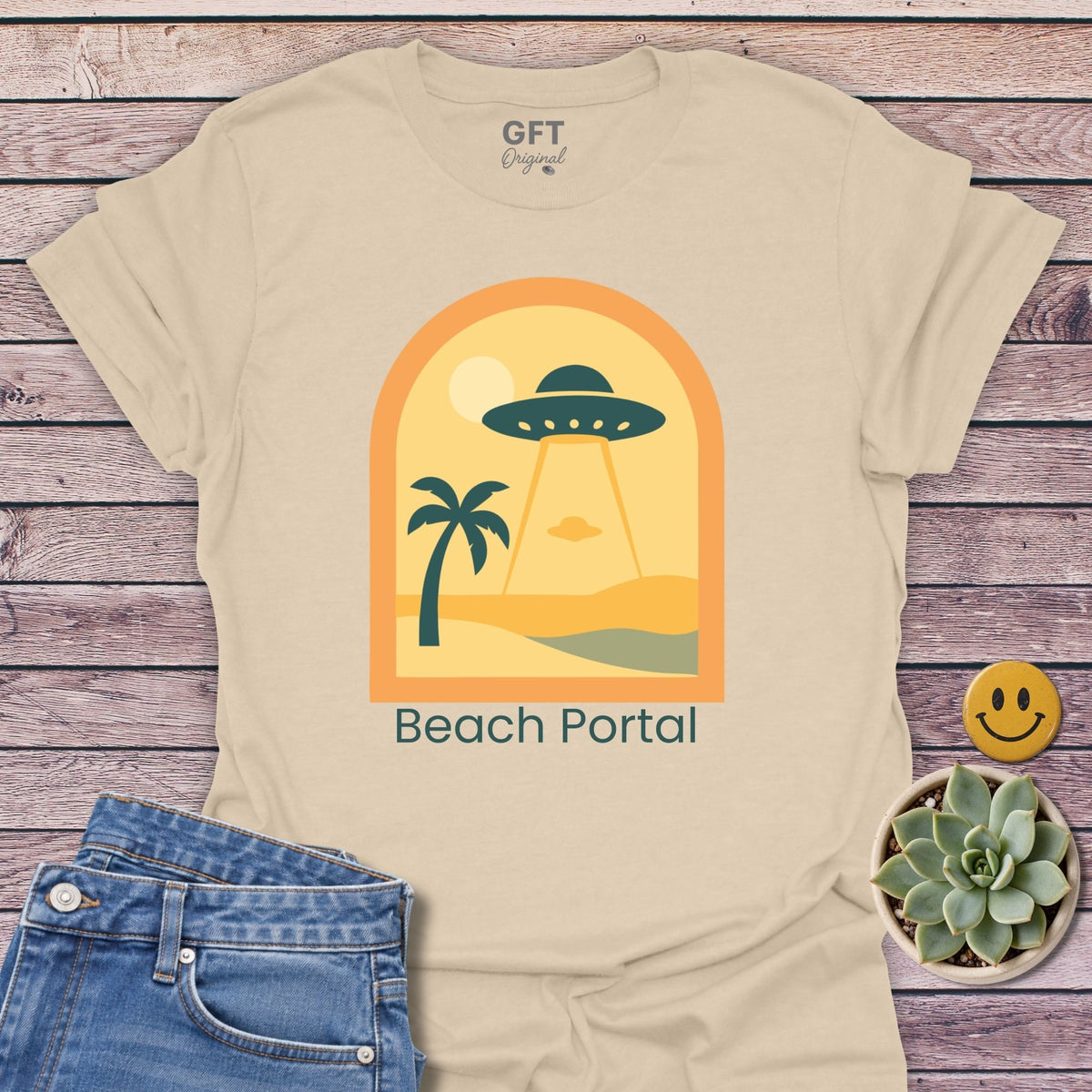 Beach Portal Classic Tee in Sand