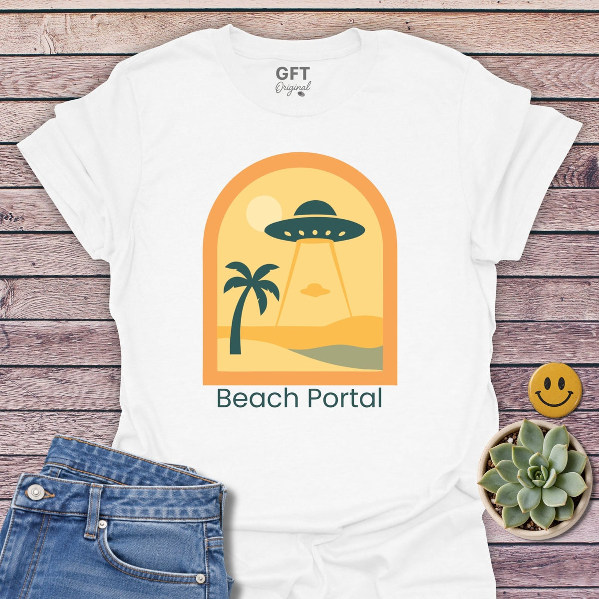 Beach Portal Classic Tee in White