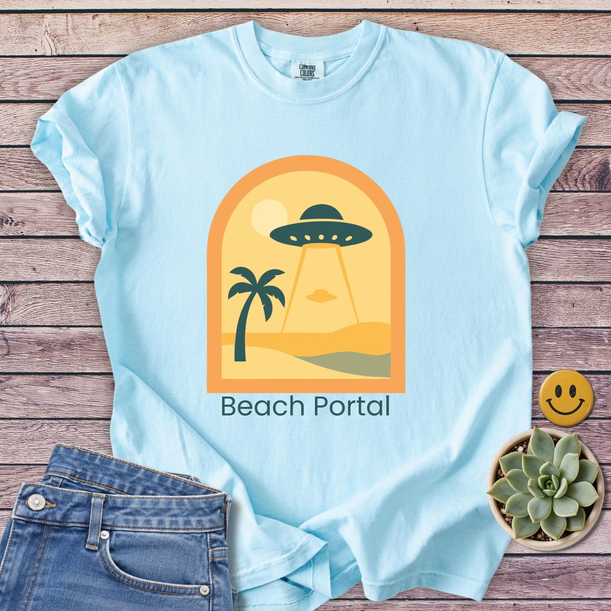 Beach Portal T-Shirt in Chambray