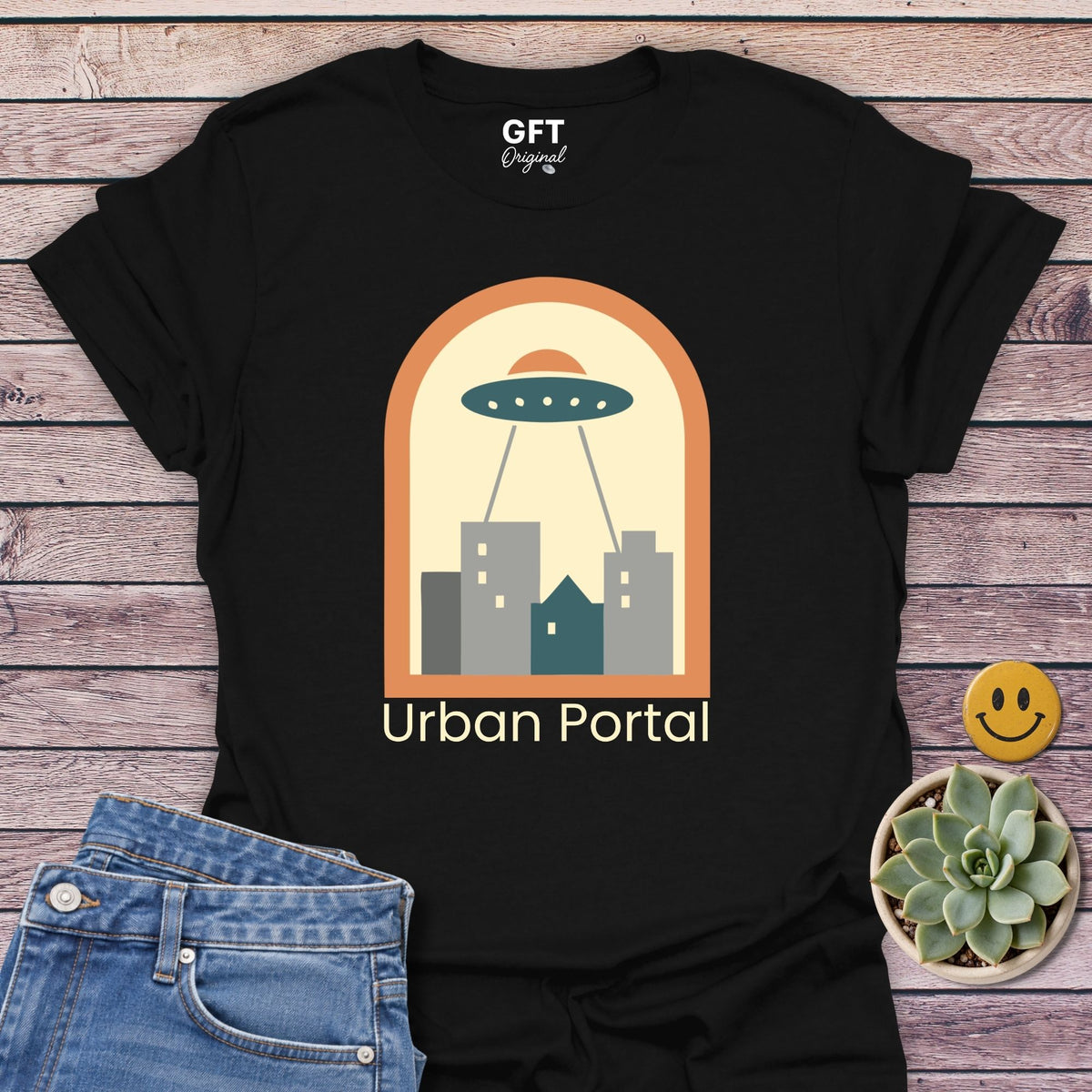 Urban Portal Classic Tee in Black