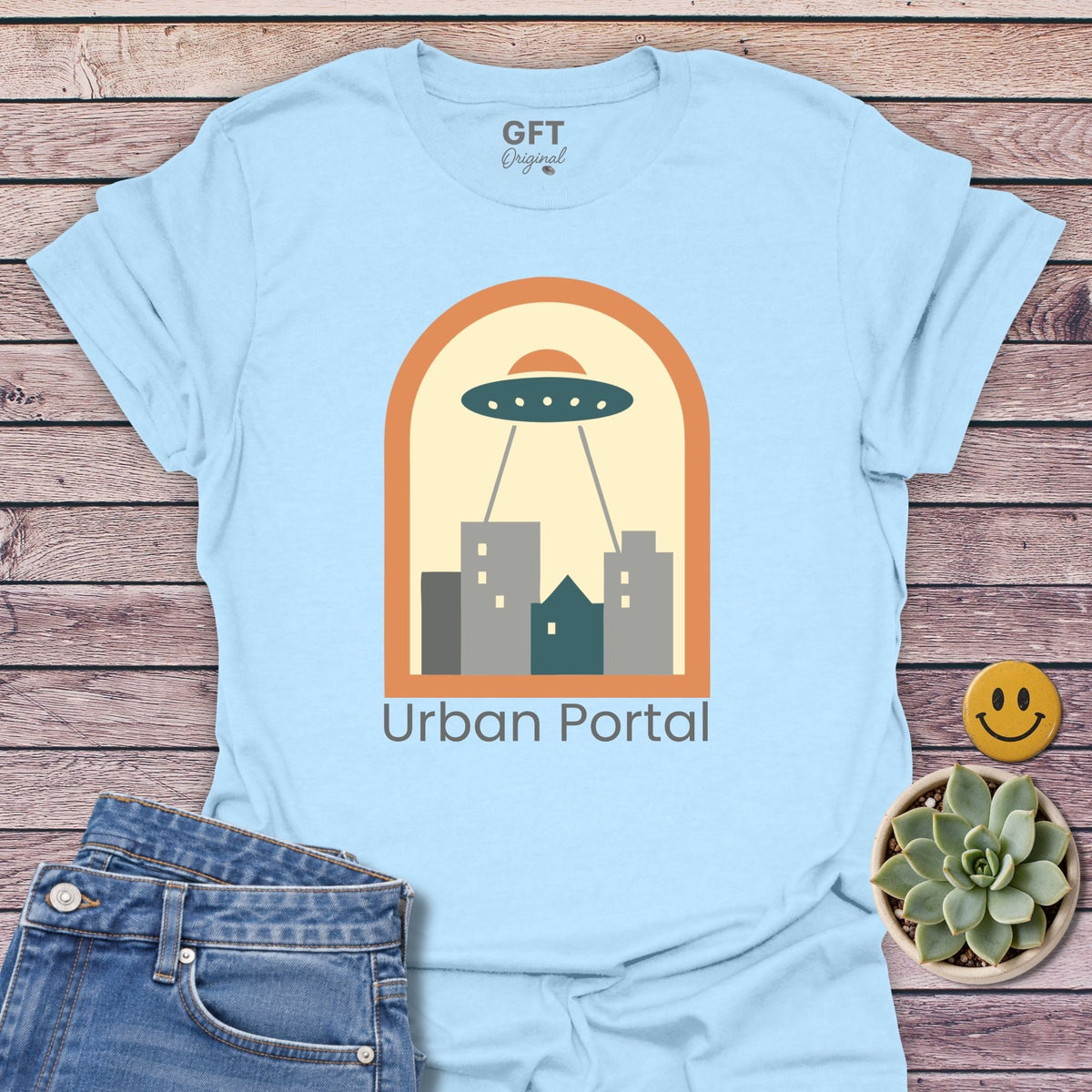 Urban Portal Classic Tee in Light Blue