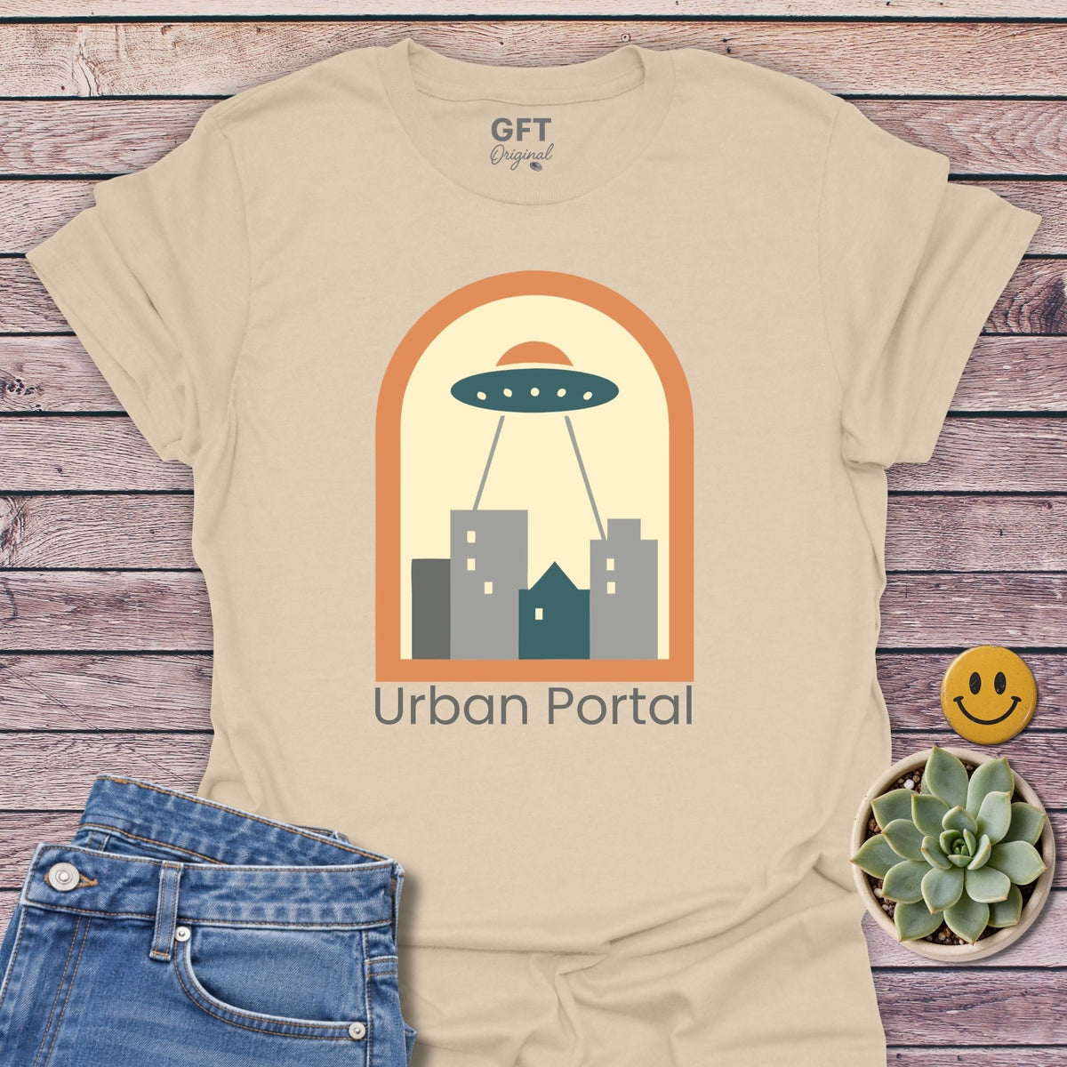 Urban Portal Classic Tee in Sand