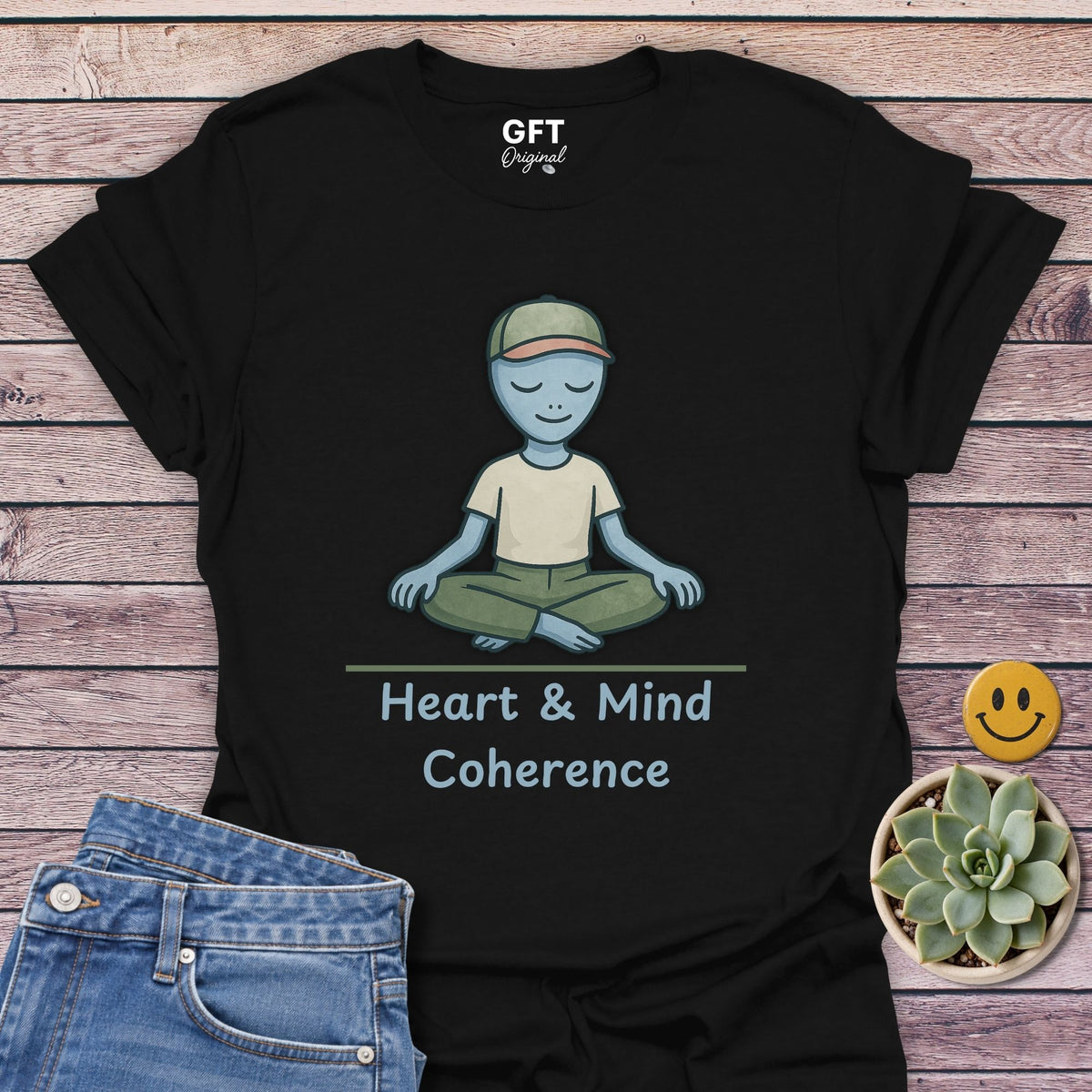 Heart Coherence Classic Tee in Black