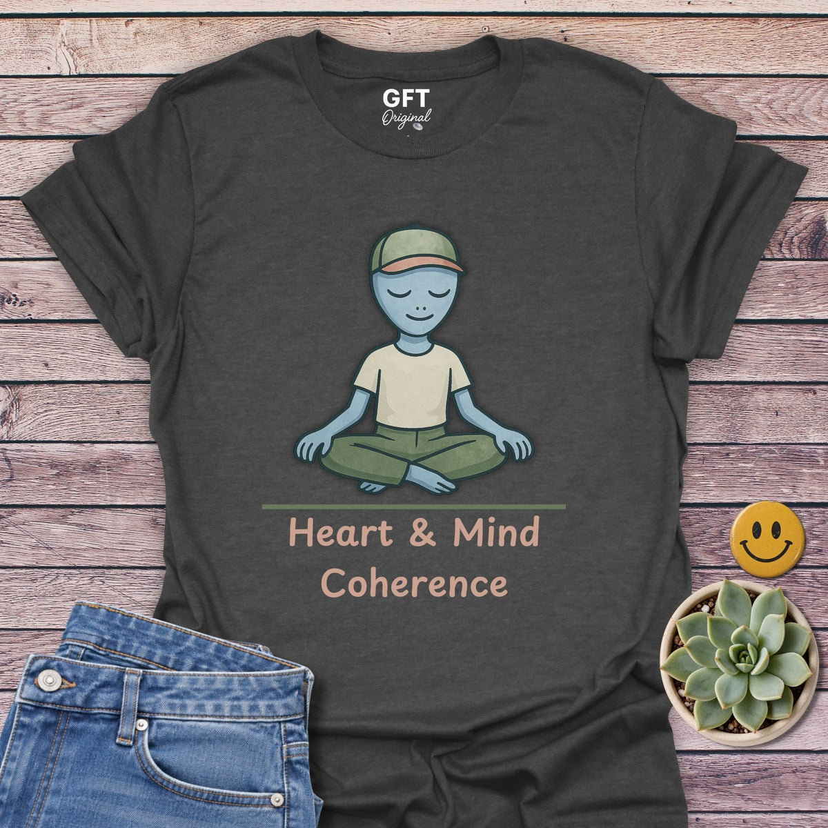 Heart Coherence Classic Tee in Dark Heather