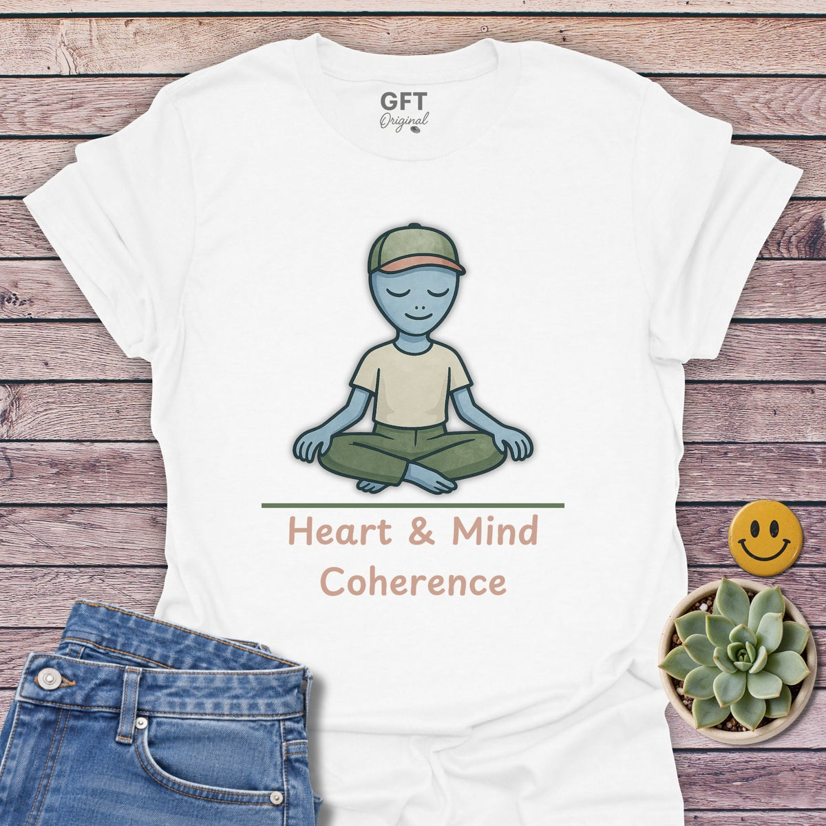 Heart Coherence Classic Tee in White