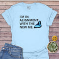 Alignment New Me Classic Tee in Light Blue