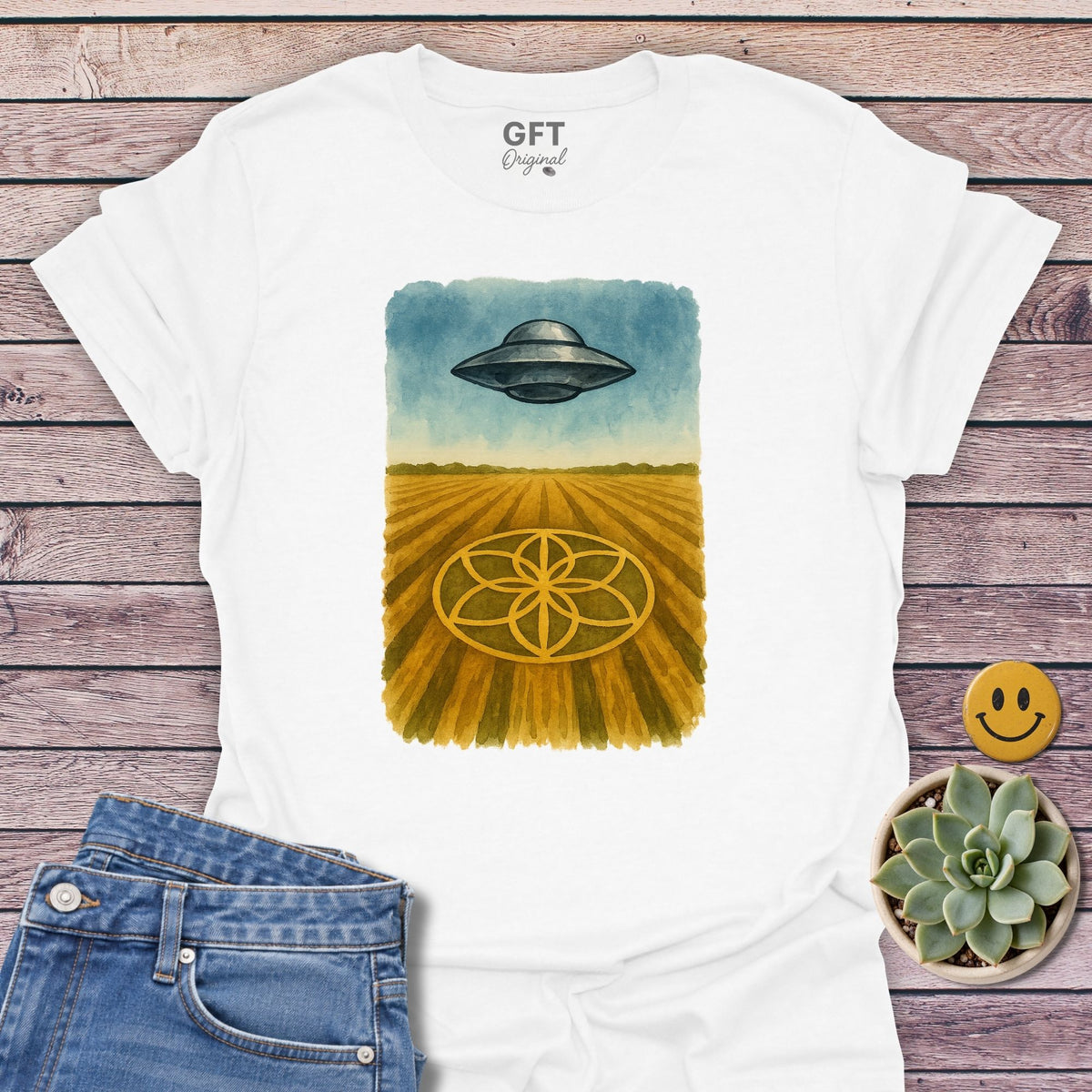Galactic Seeds Classic Tee in White
