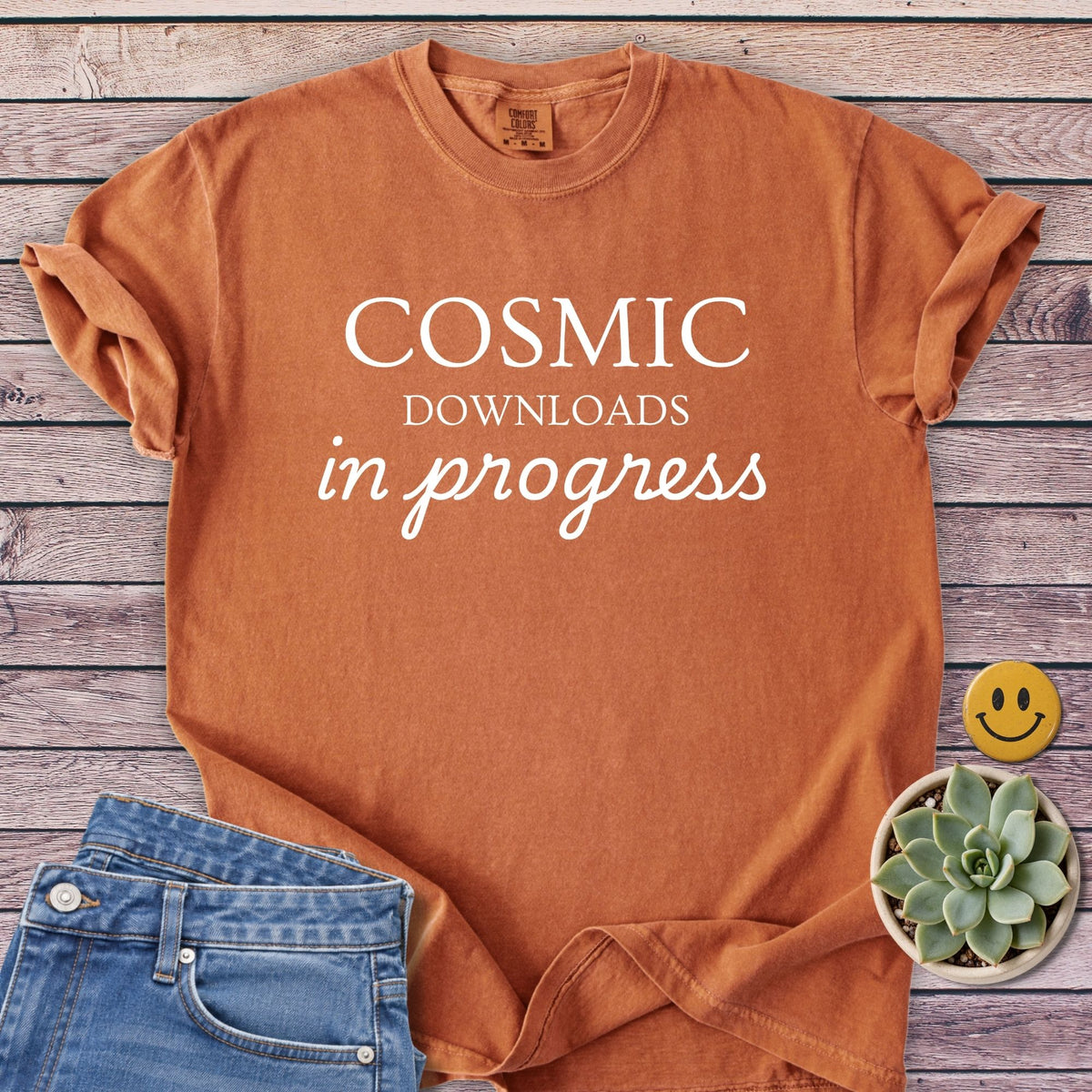 Downloads in Progress T-Shirt in Yam
