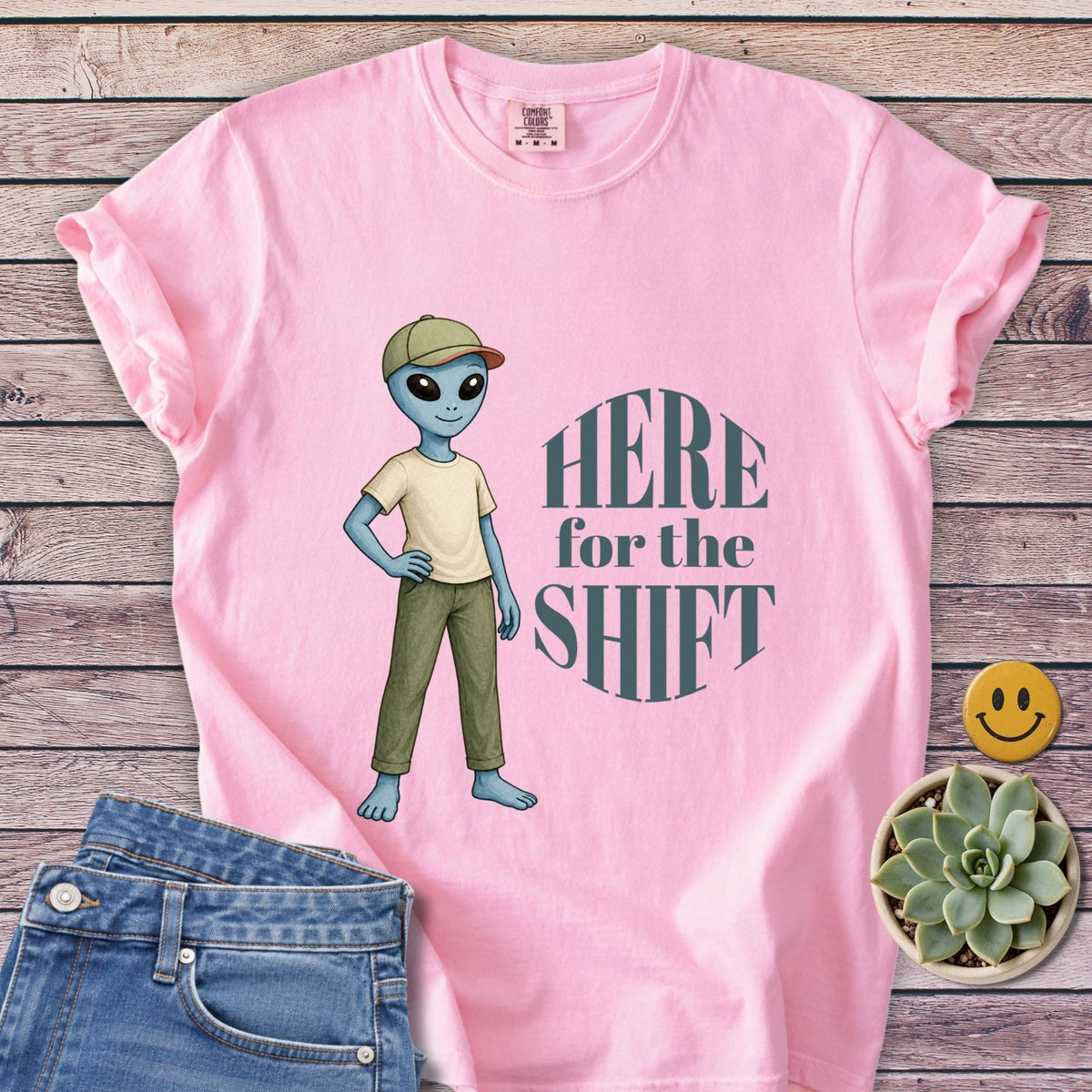 Here for the Shift T-Shirt in Blossom