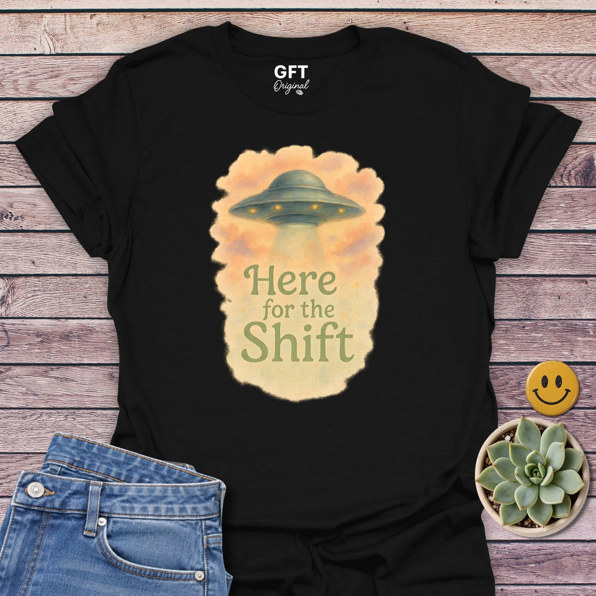 Here for the Shift UFO T-Shirt in Black