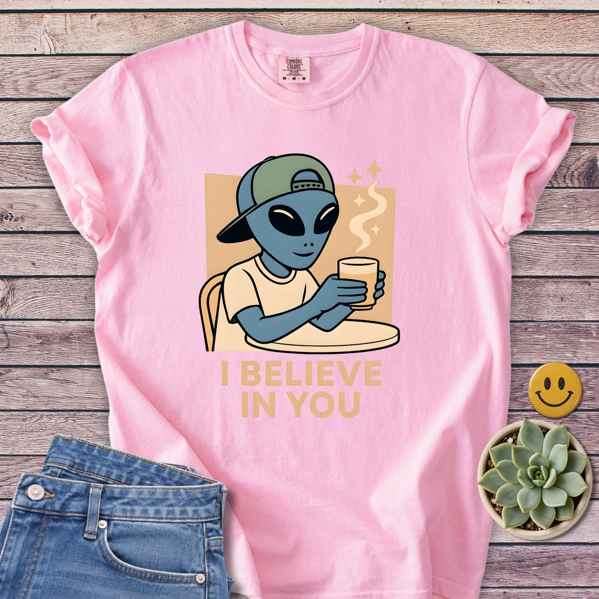 I Believe In You T-Shirt in Blossom