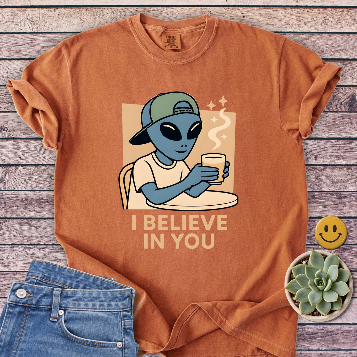 I Believe In You T-Shirt in Yam