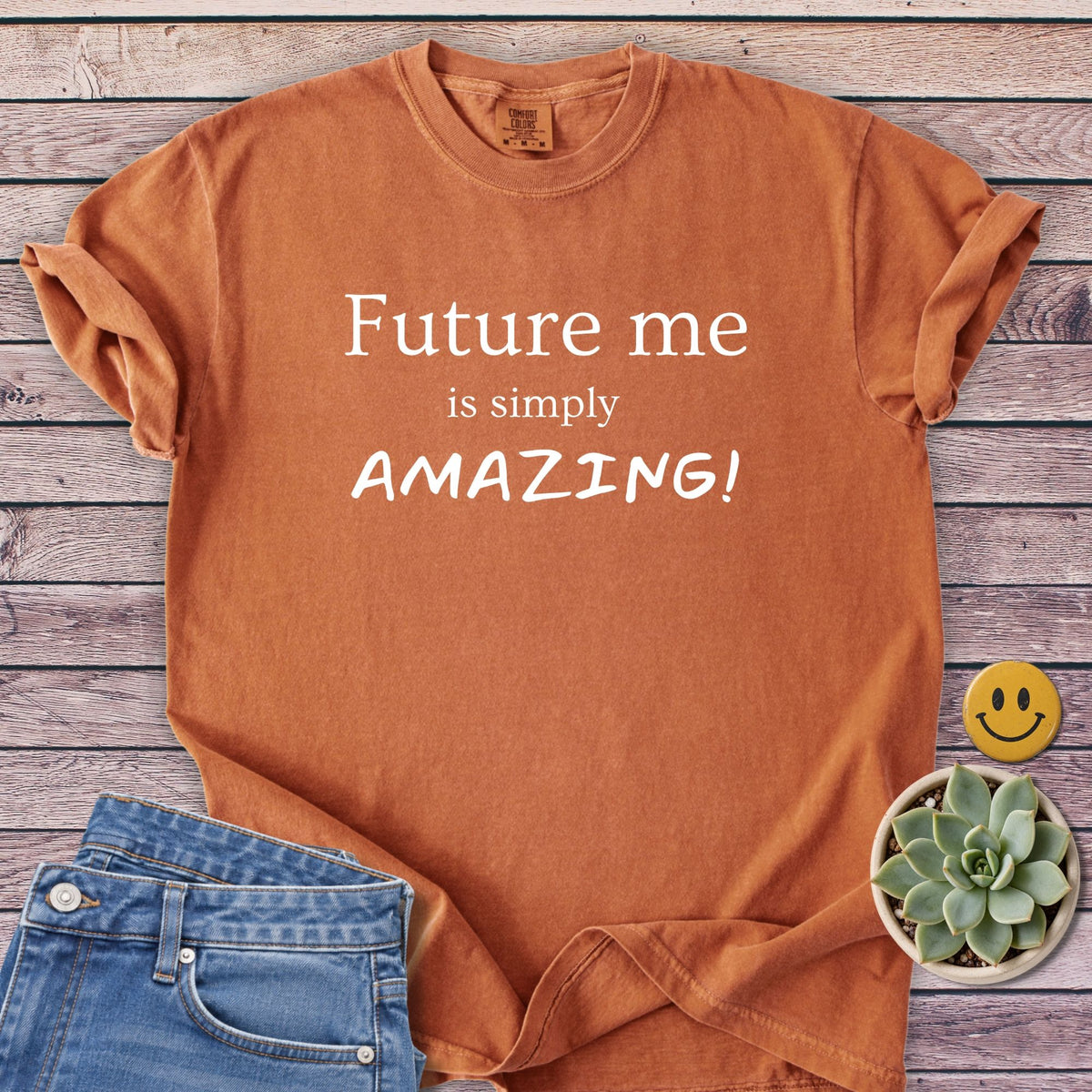 Future Me... Amazing! T-Shirt in Yam