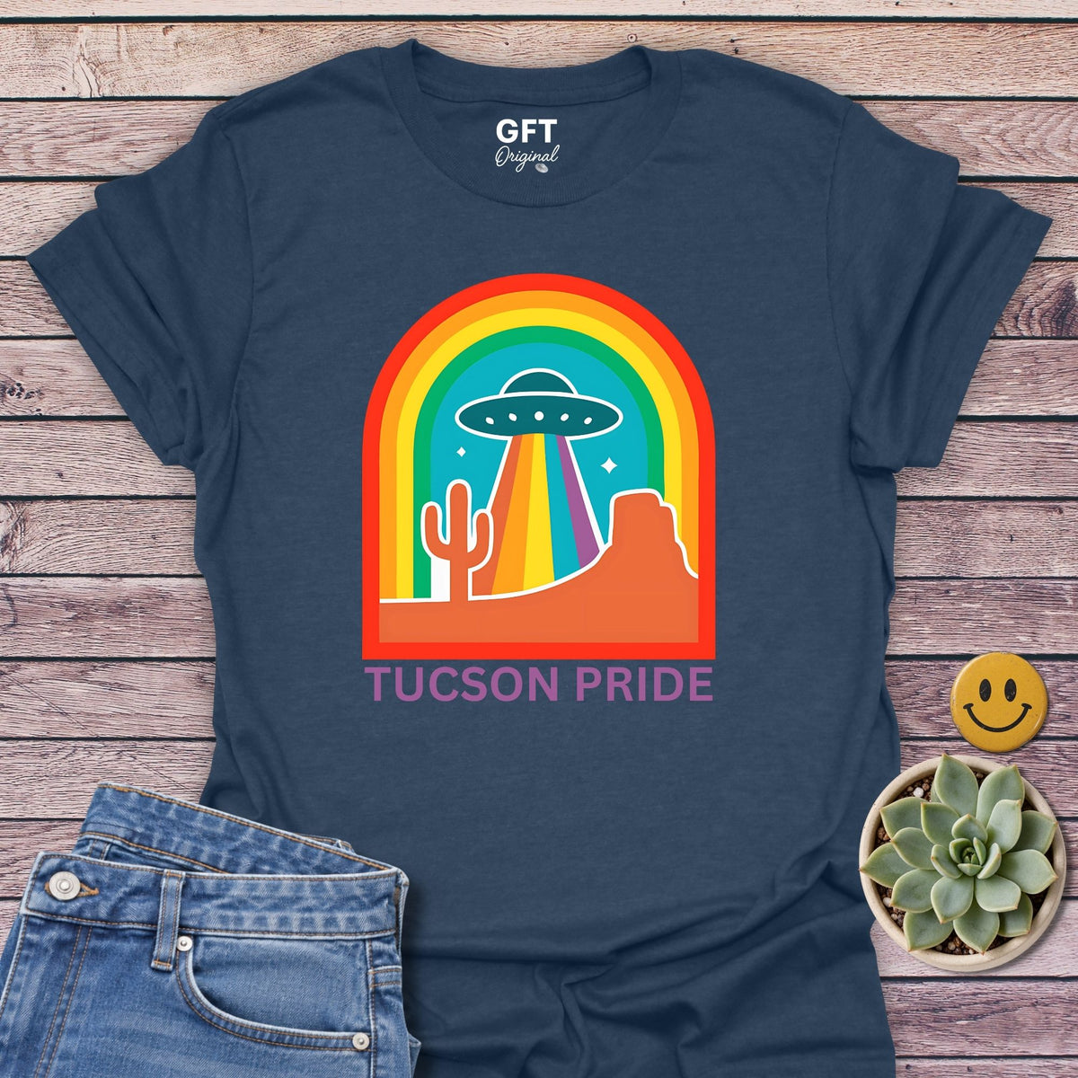 Tucson PRIDE T-Shirt in Heather Navy