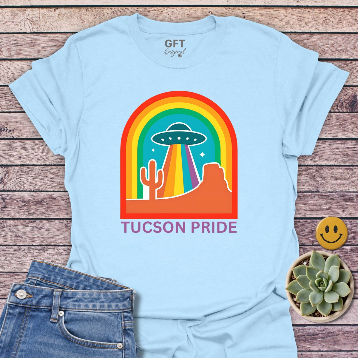 Tucson PRIDE T-Shirt in Light Blue