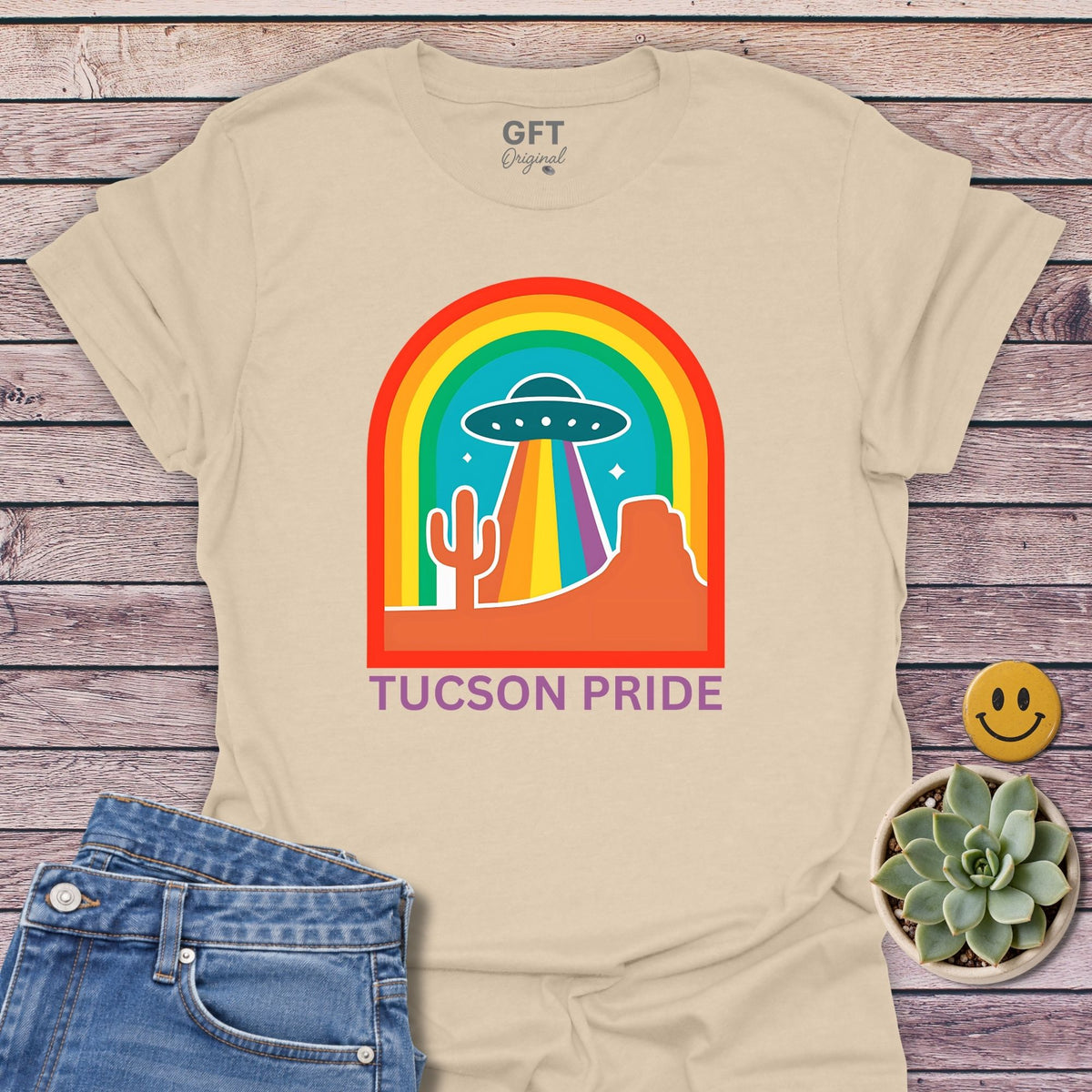 Tucson PRIDE T-Shirt in Sand