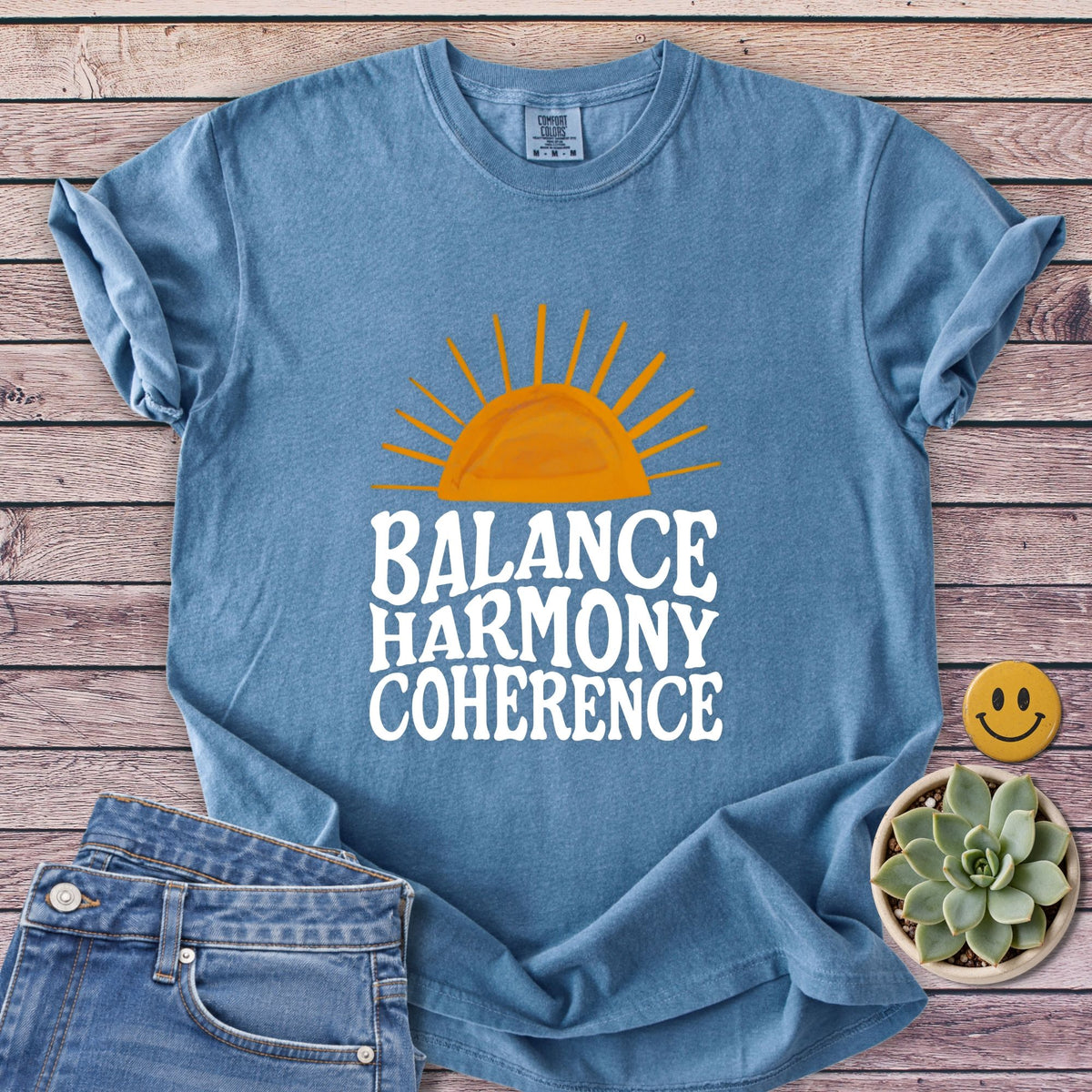 Balance Harmony T-Shirt in Blue Jean