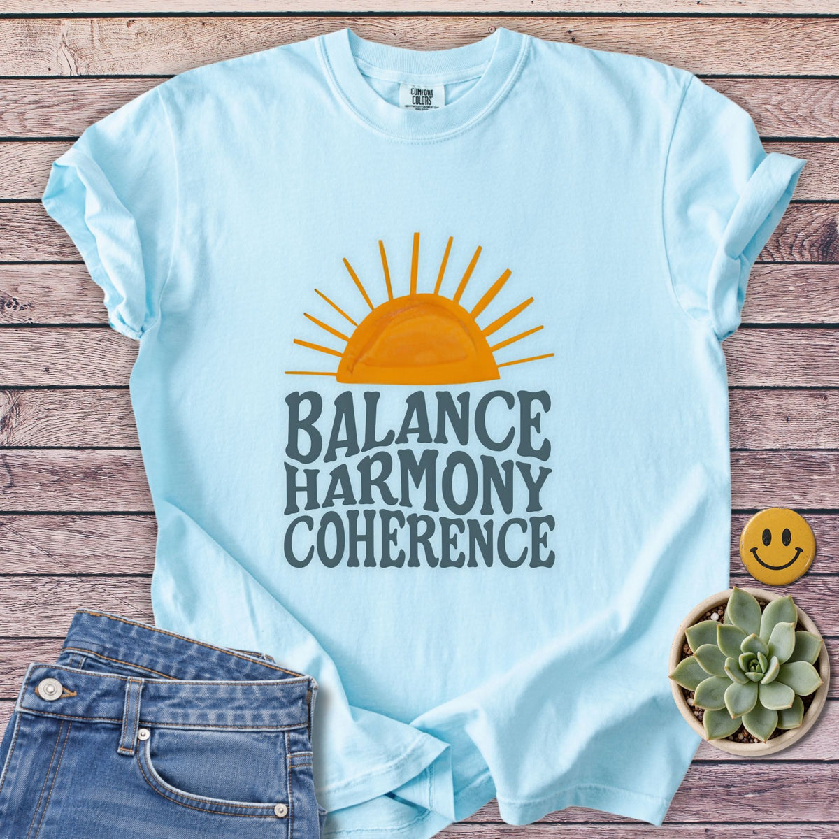Balance Harmony T-Shirt in Chambray