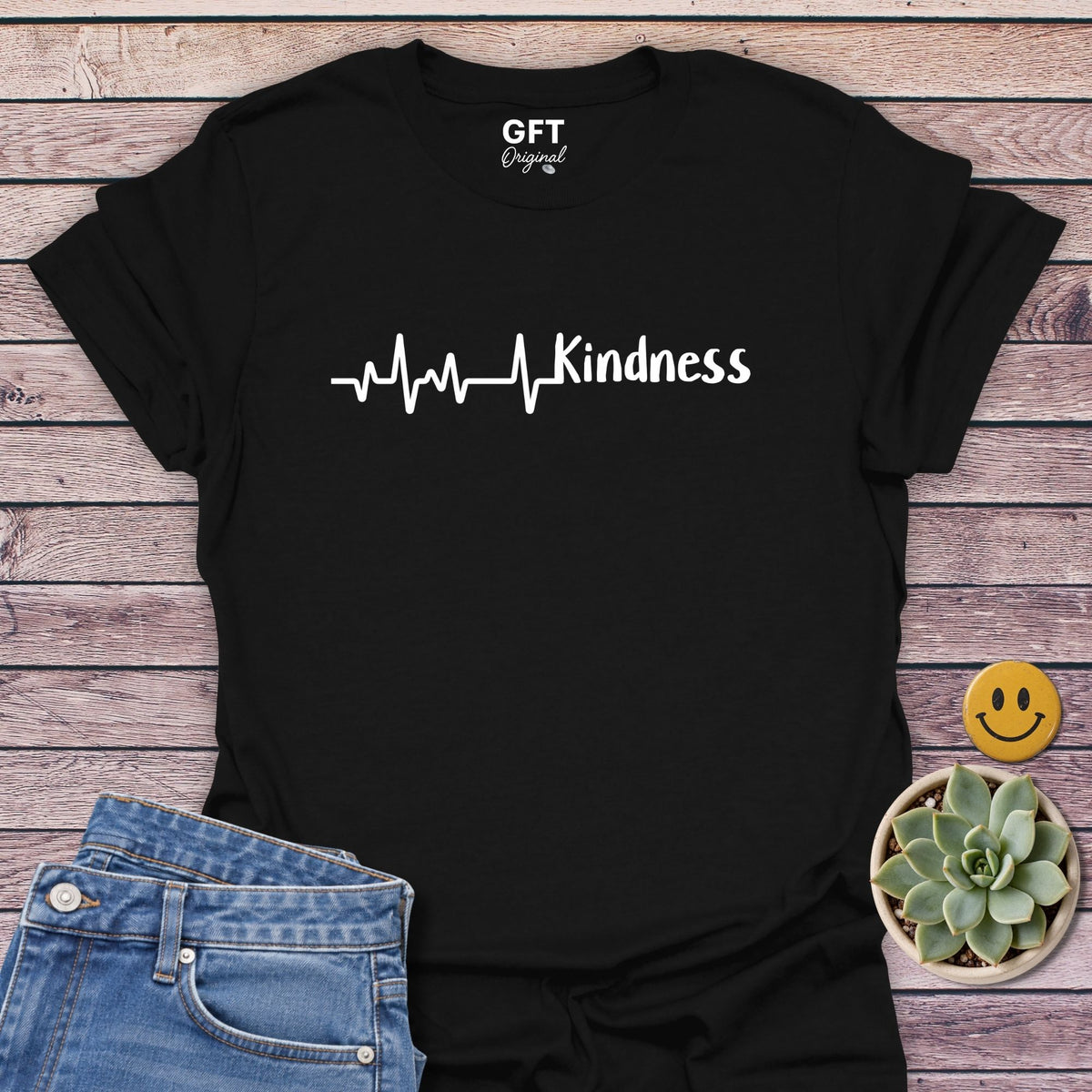 Heart Beat + Kindness T-Shirt