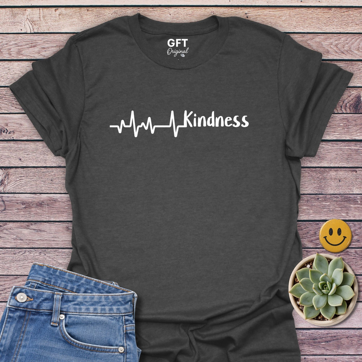 Heart Beat + Kindness T-Shirt