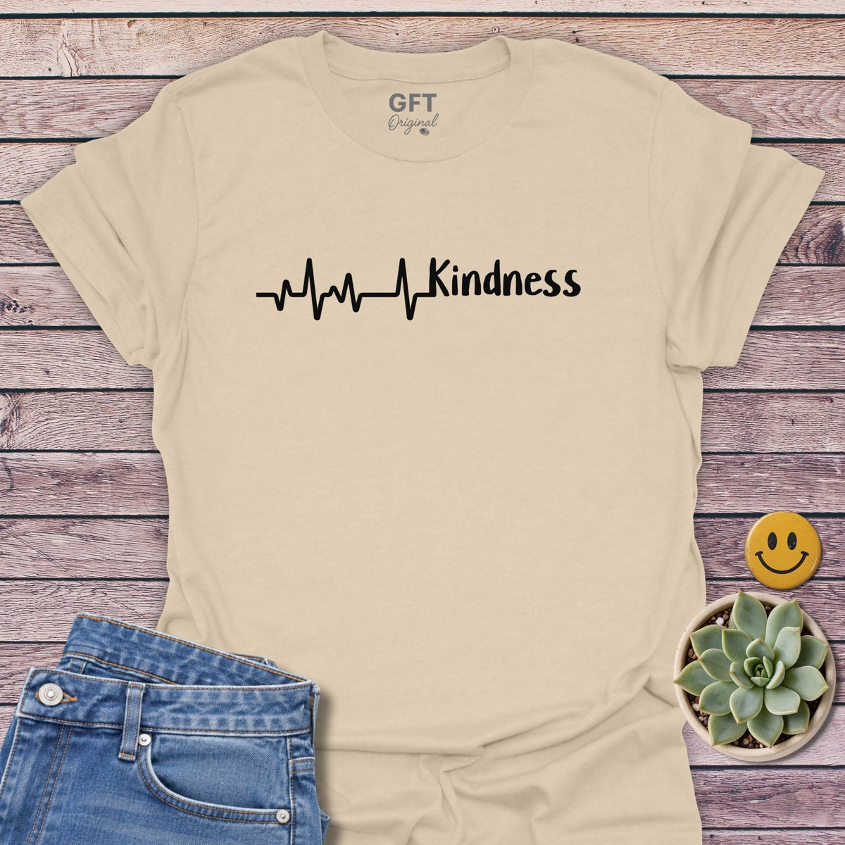 Heart Beat + Kindness T-Shirt