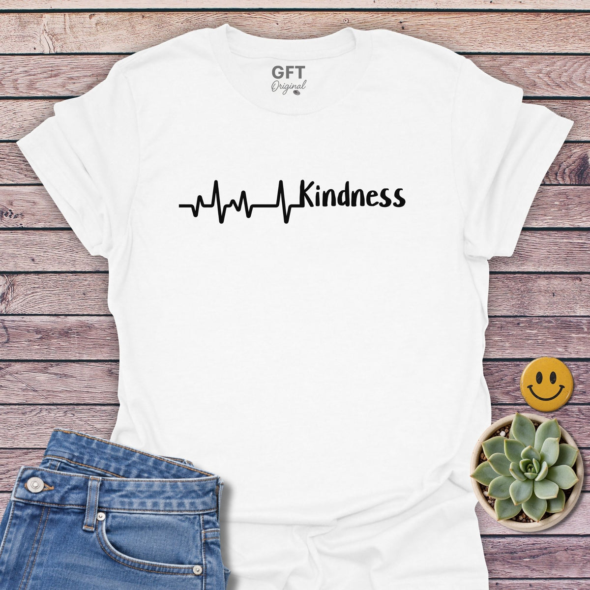 Heart Beat + Kindness T-Shirt