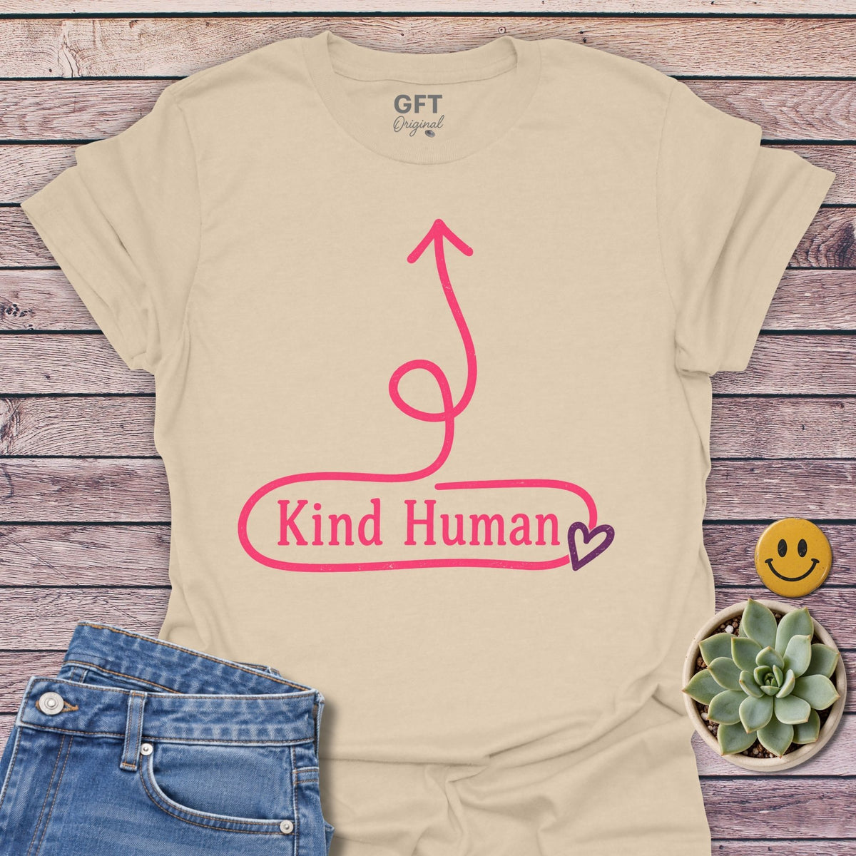 Kind Human Here T-Shirt