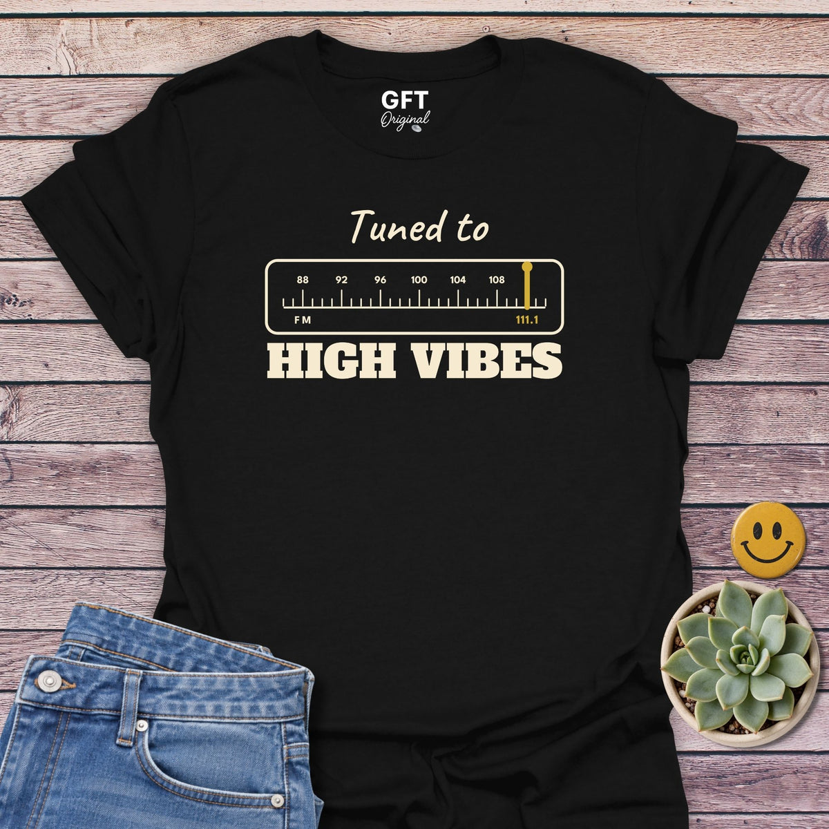 High Vibes 111.1 T-Shirt in Black