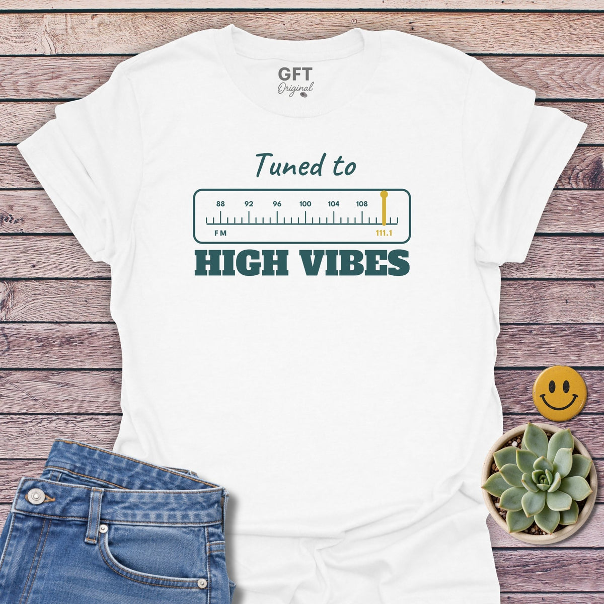 High Vibes 111.1 T-Shirt in White