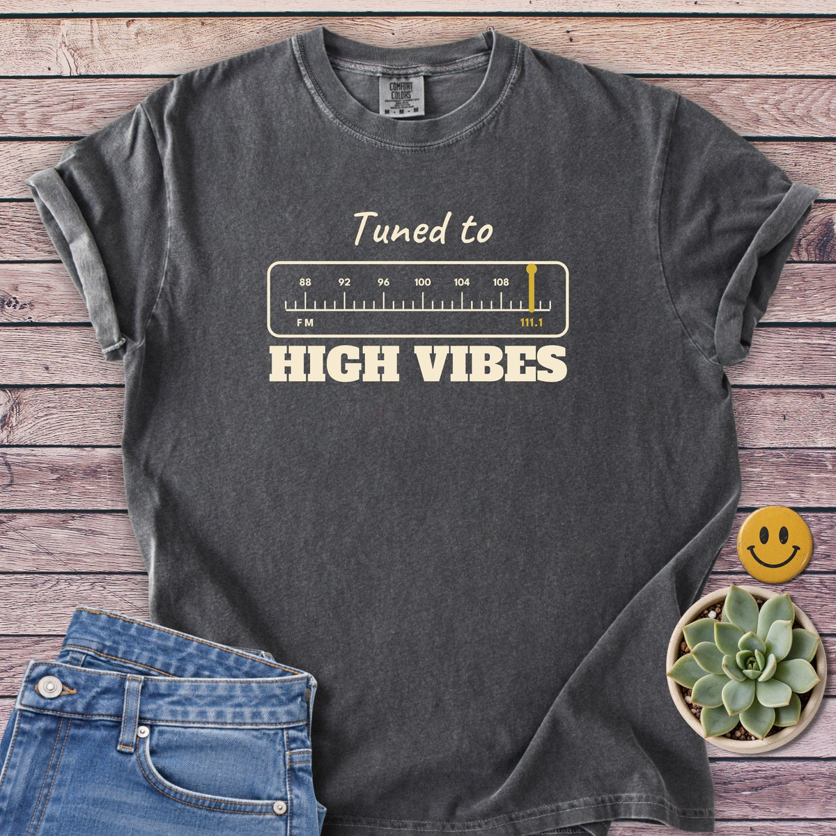 111.1 Vibes T-Shirt in Pepper
