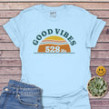 Good Vibes 528 T-Shirt in Light Blue