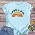 Good Vibes 528 T-Shirt in Chambray