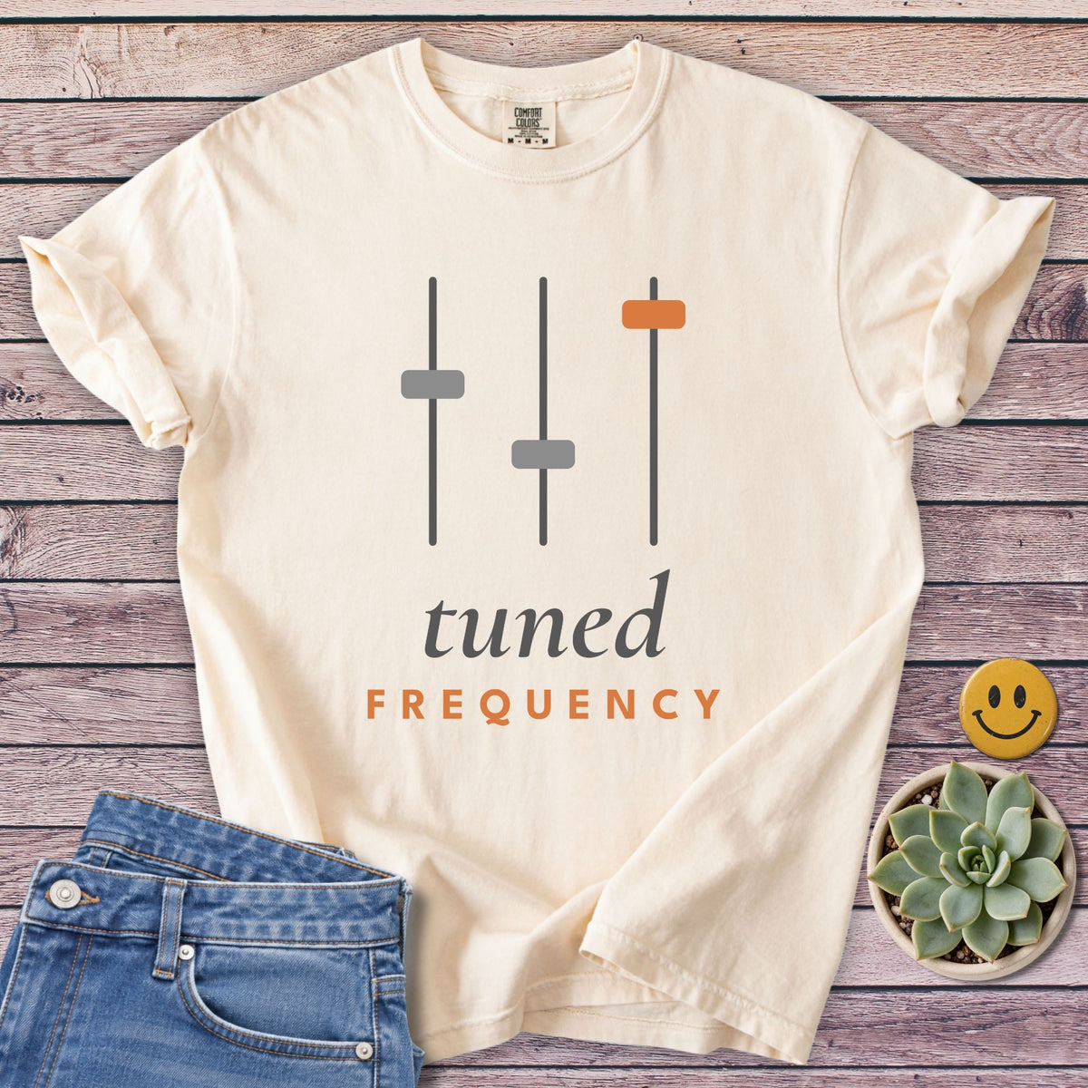 Tuned Frequency T-Shirt in Ivory