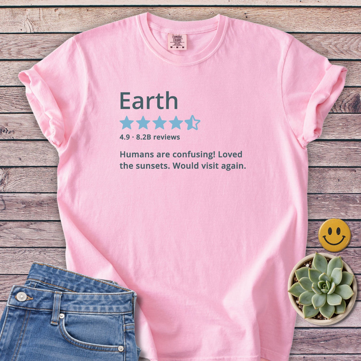Would Visit Again T-Shirt in Blossom