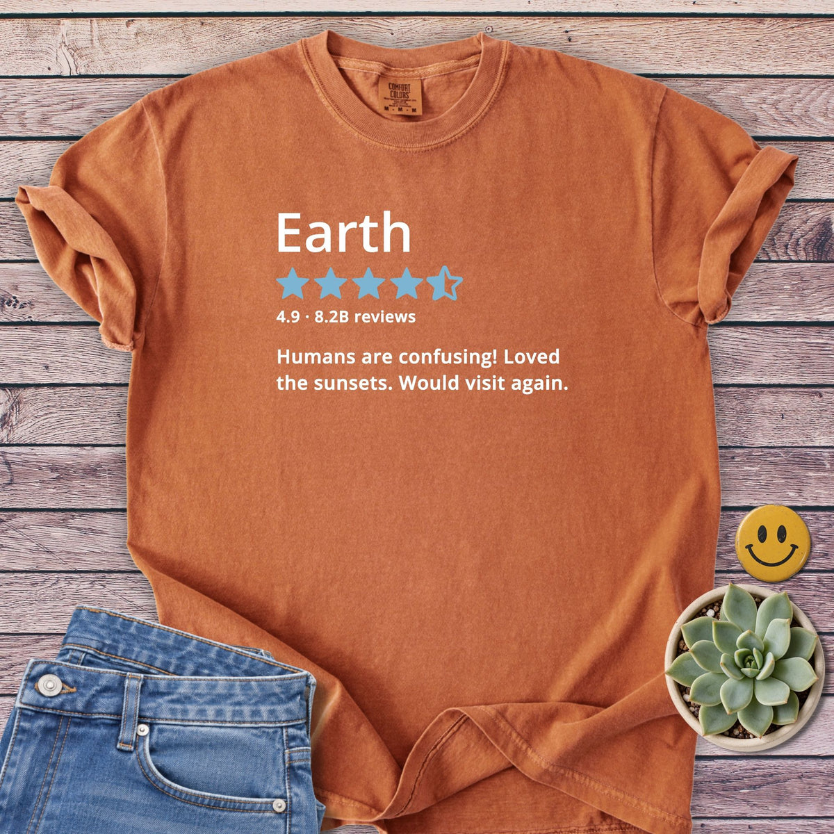 Would Visit Again T-Shirt in Yam